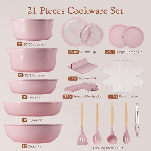 Hously™ 21-Piece Complete Cookware Set