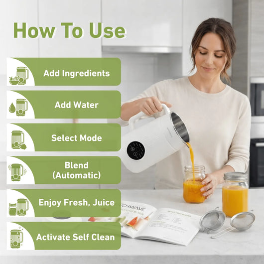 KitchWave™ 8-in-1 Plant Milk Maker
